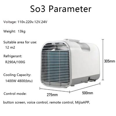 600W Low Noise Mini Air Conditioner Customized Low Noise Portable Air Conditioner