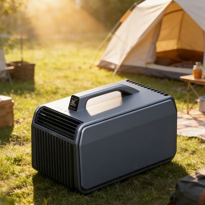 5500 BTU Camping Air Conditioner Black Small Powerful Portable Air Conditioner 490W