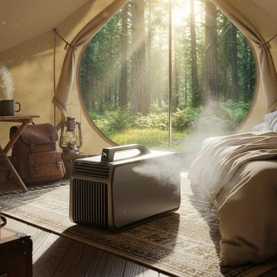 500W Camping Air Conditioner Low Noise Small Compact AC Unit Durable