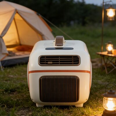 Compact Camping Air Conditioner DC AC Powered Instant Cooling Portable AC