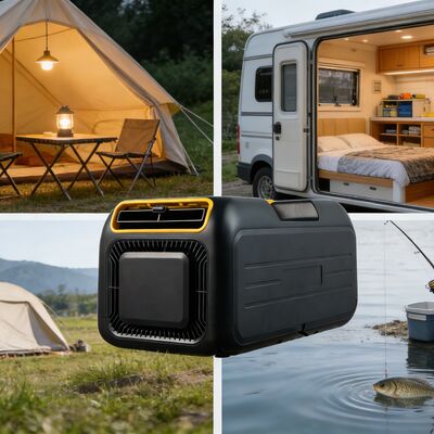 220V / 110V Camping Air Conditioner Lightweight AC Unit For Car Camping
