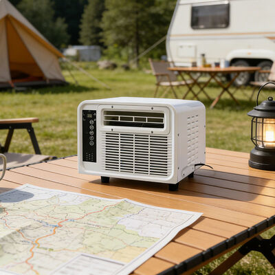 220V / 110V Mosquito Net Air Conditioner 2500 BTU Smart Mini AC With Heating Option