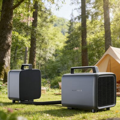 5500BTU Split Portable Air Conditioner Strong Cooling Portable Mini Air Conditioners For Fishing Trip