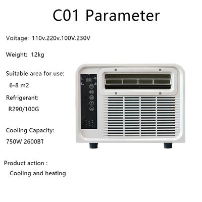 Fashion Mini Portable Air AC Window Type AC with Low Electric Consumption