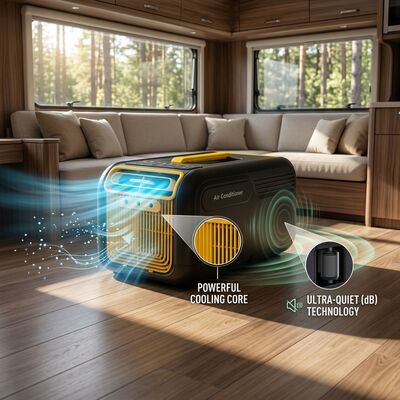 New In Stock Model Functional Cooling Heating Air Conditioner For Use In Cars And RVs
