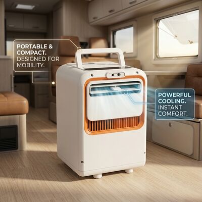3㎡ Mini Air Conditioner With Humidifier And Misting Function No Heat Pipe Required
