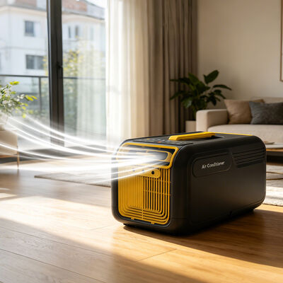 Mini Portable AC Air Conditioner Powder Cooling Adjustment Modes For Indoor Outdoor Use