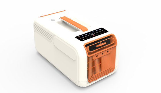 Solar Panel Compressor Cooling Portable Air Conditioner Voice Control Long Wind 3M